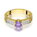 Inel Aur 14k cu Ametist 0.50 ct