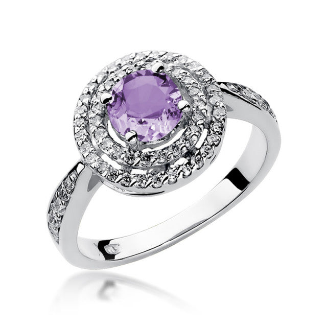 Inel Aur 14K cu Ametist 0.90 ct