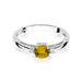 Inel Aur 14K cu Citrin 0.50 ct si Diamante Naturale 0.03 ct