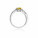 Inel Aur 14K cu Citrin 0.50 ct si Diamante Naturale 0.03 ct