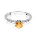 Inel Aur 14K cu Citrin 0.50 ct si Diamante Naturale 0.04 ct