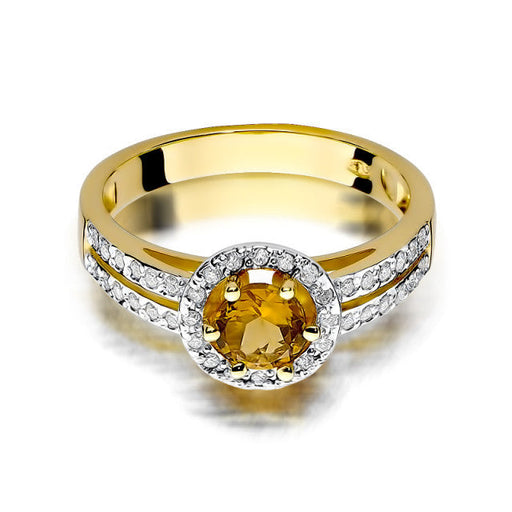 Inel Aur 14K cu Citrin 0.50 ct