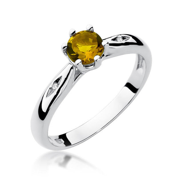 Inel Aur 14K cu Citrin 0.50 ct