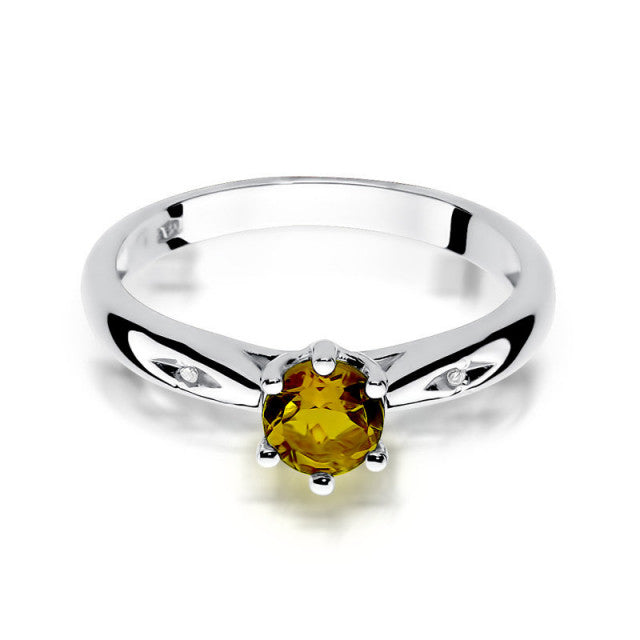 Inel Aur 14K cu Citrin 0.50 ct