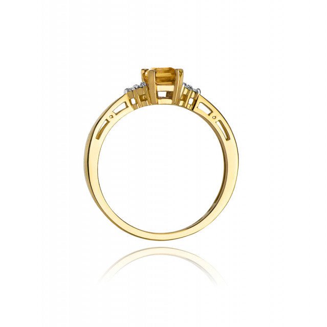 Inel Aur 14K cu Citrin 0.60 ct