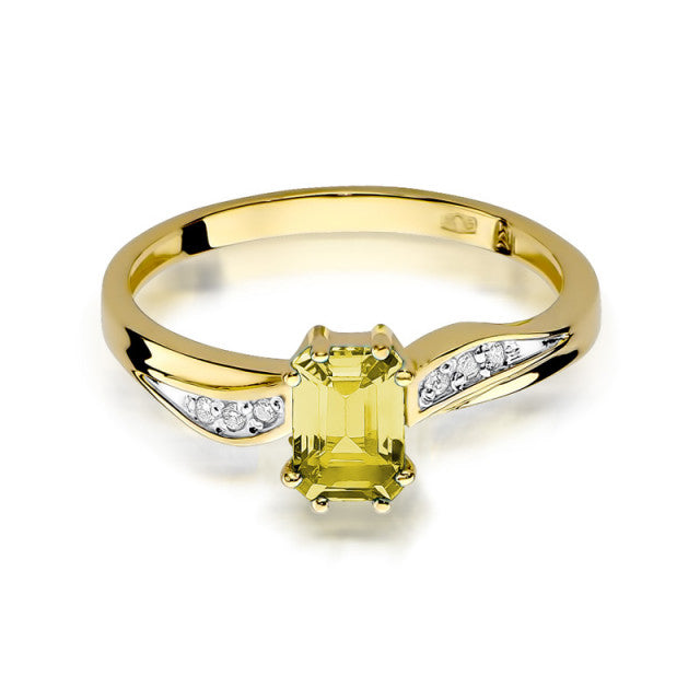 Inel Aur 14K cu Citrin 0.60 ct