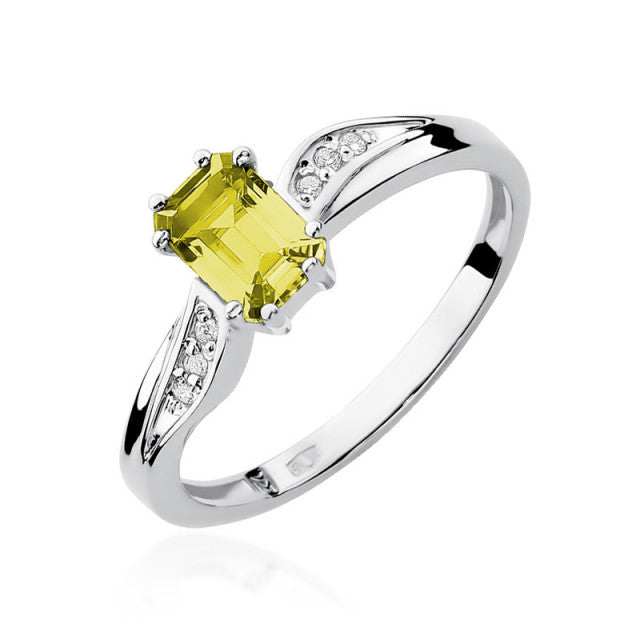 Inel Aur 14K cu Citrin 0.60 ct