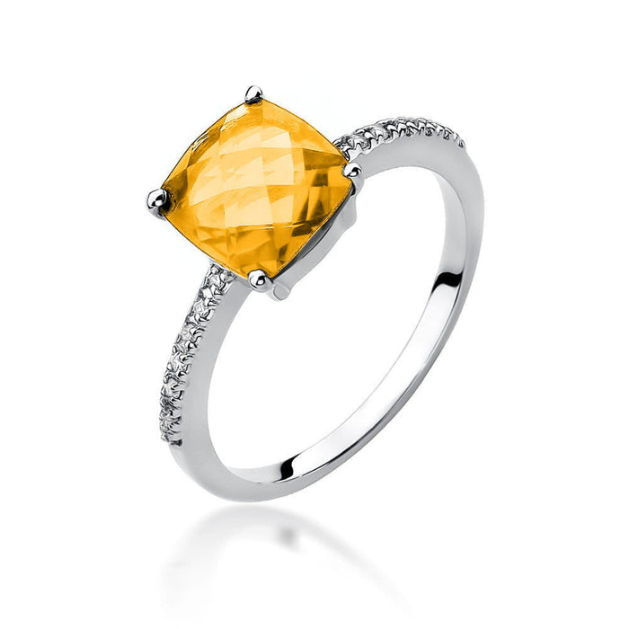 Inel Aur 14K cu Citrin 2.00 ct