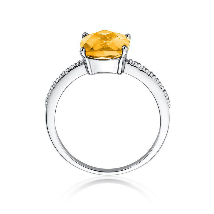 Inel Aur 14K cu Citrin 2.00 ct