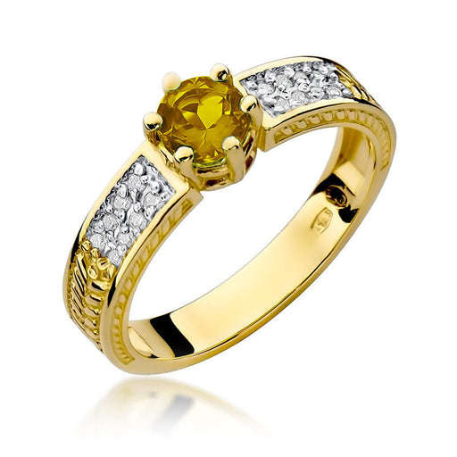 Inel Aur 14K cu Citrine 0.50 ct