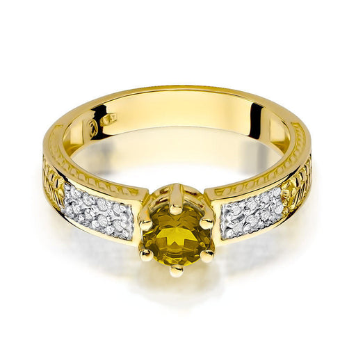 Inel Aur 14K cu Citrine 0.50 ct