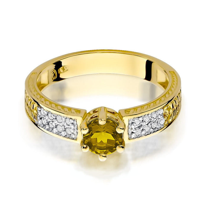 Inel Aur 14K cu Citrine 0.50 ct