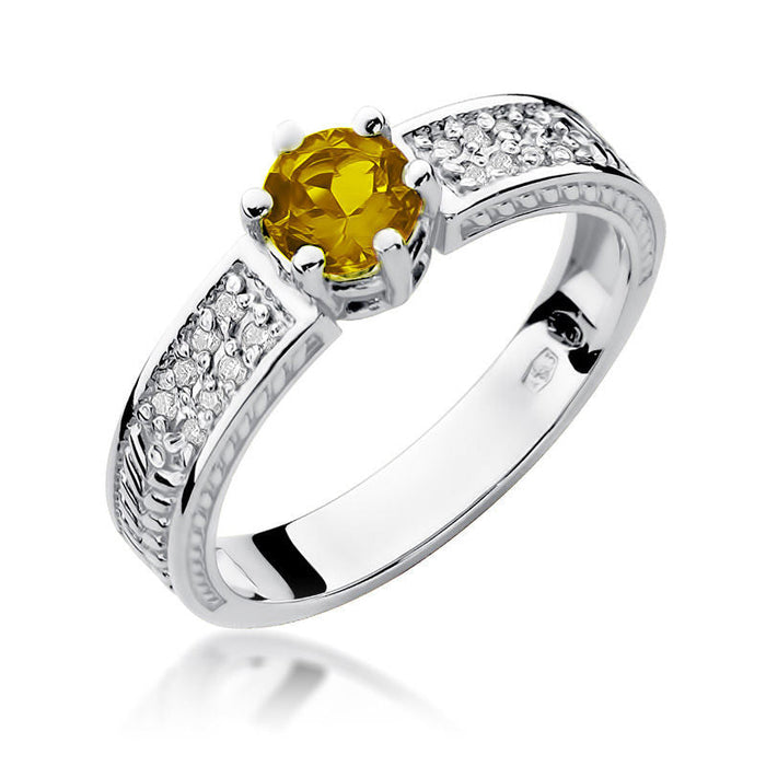 Inel Aur 14K cu Citrine 0.50 ct