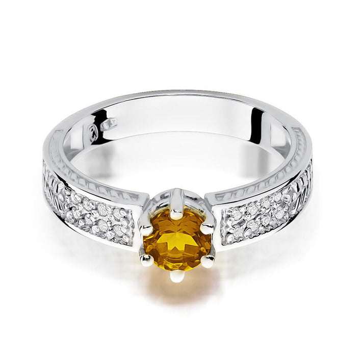 Inel Aur 14K cu Citrine 0.50 ct