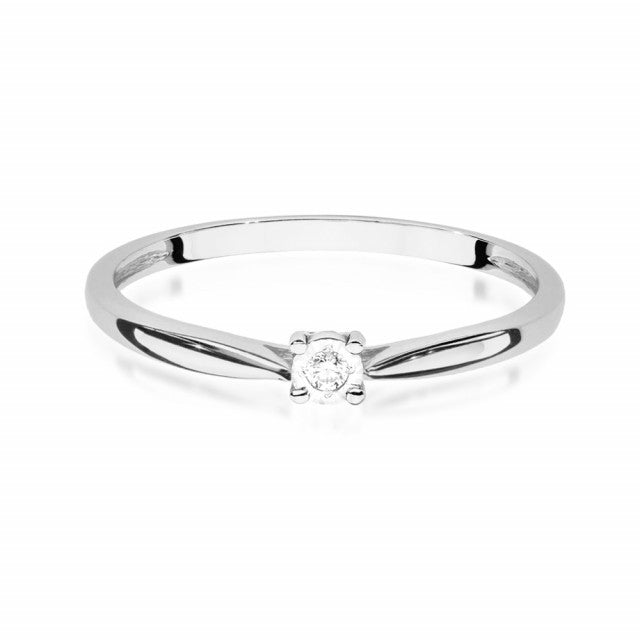 Inel Aur 14K cu Diamant Natural 0.01 ct