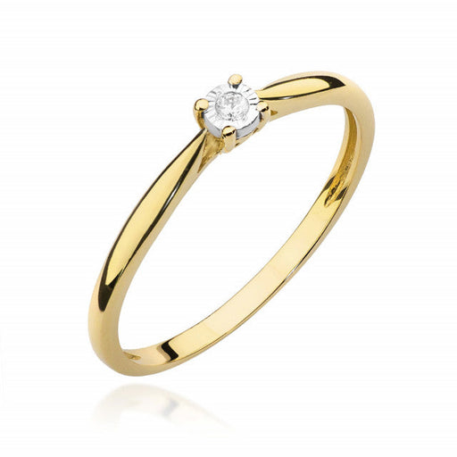 Inel Aur 14K cu Diamant Natural 0.01 ct