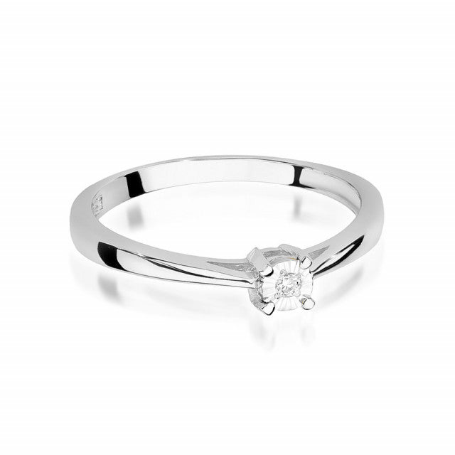 Inel Aur 14K cu Diamant Natural 0.02 ct