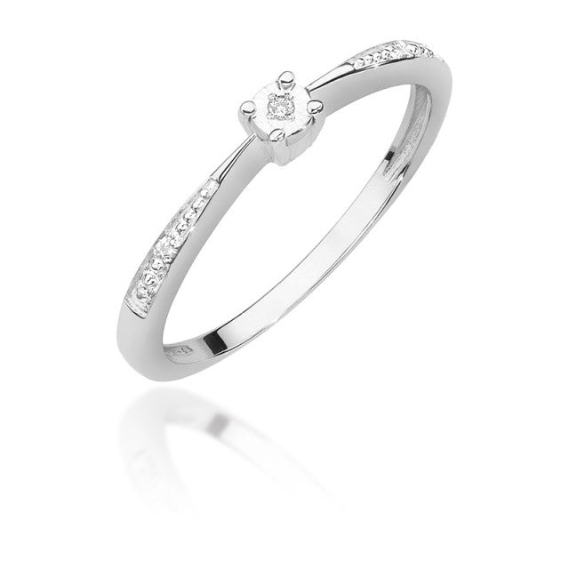 Inel Aur 14K cu Diamant Natural 0.02 ct