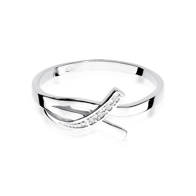 Inel Aur 14K cu Diamant Natural 0.02 ct