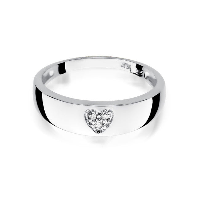Inel Aur 14K cu Diamant Natural 0.03 ct