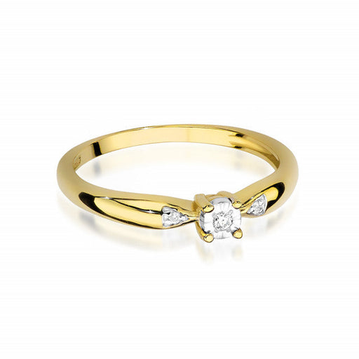 Inel Aur 14K cu Diamant Natural 0.03 ct