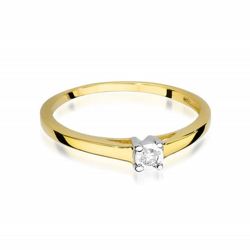 Inel Aur 14K cu Diamant Natural 0.03 ct