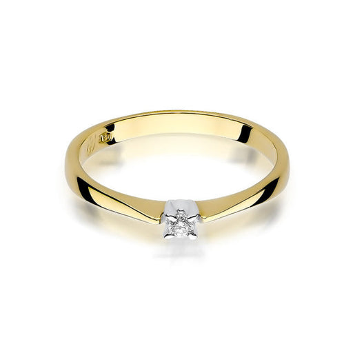 Inel Aur 14K cu Diamant Natural 0.03 ct