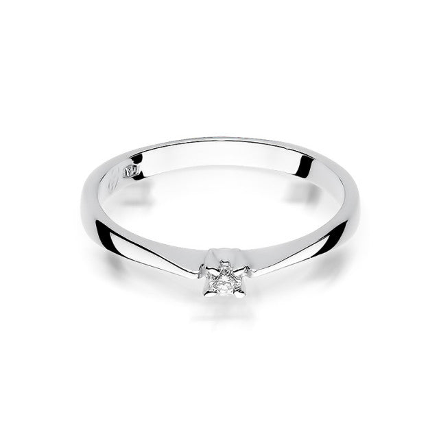 Inel Aur 14K cu Diamant Natural 0.03 ct