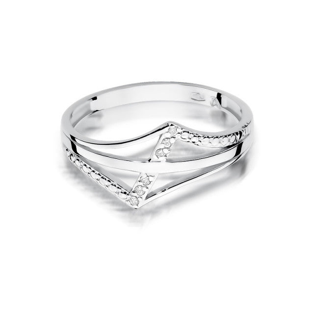 Inel Aur 14K cu Diamant Natural 0.03 ct