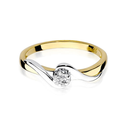 Inel Aur 14K cu Diamant Natural 0.04 ct