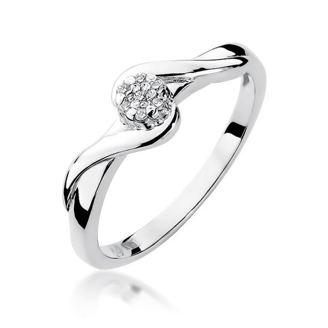Inel Aur 14K cu Diamant Natural 0.04 ct
