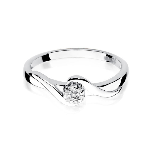 Inel Aur 14K cu Diamant Natural 0.04 ct