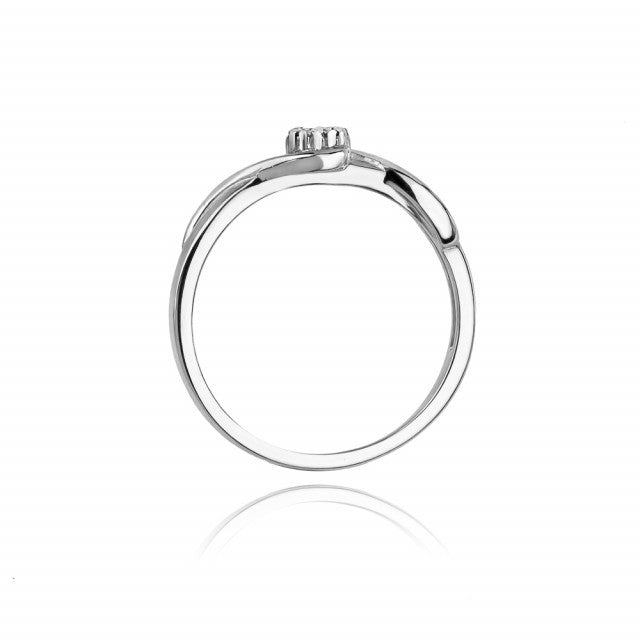 Inel Aur 14K cu Diamant Natural 0.04 ct