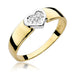 Inel Aur 14k cu Diamant Natural 0.04 ct