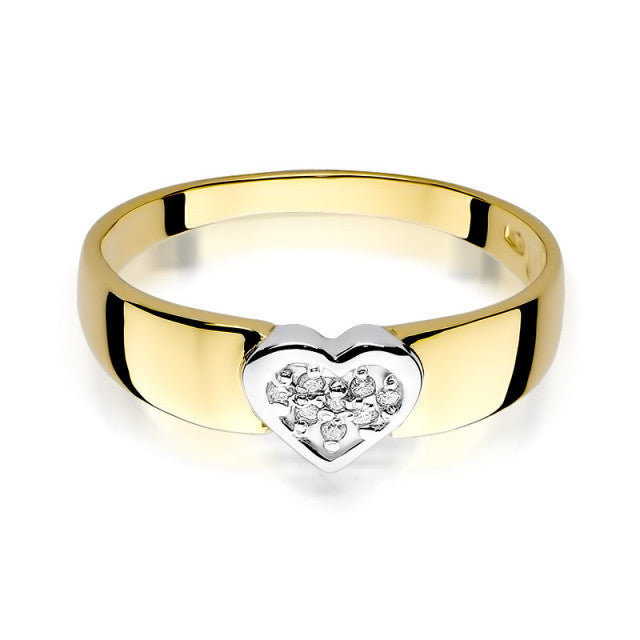 Inel Aur 14K cu Diamante Naturale 0.04 ct