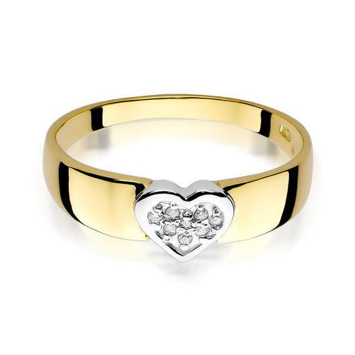 Inel Aur 14k cu Diamant Natural 0.04 ct