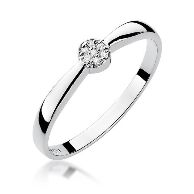 Inel Aur 14K cu Diamant Natural 0.04 ct