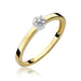 Inel Aur 14K cu Diamant Natural 0.04 ct