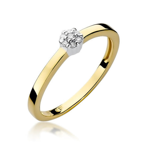 Inel Aur 14K cu Diamant Natural 0.04 ct
