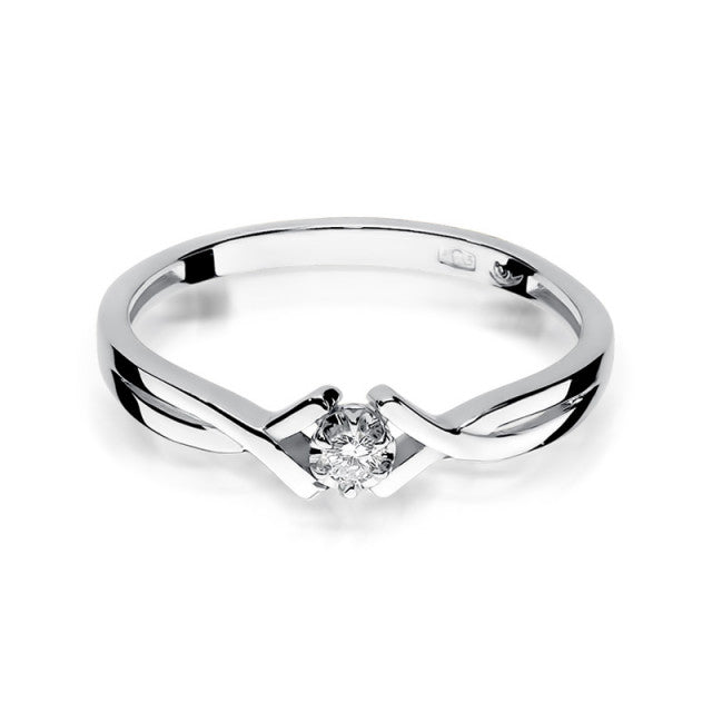 Inel Aur 14K cu Diamant Natural 0.04 ct