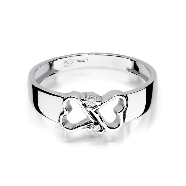 Inel Aur 14K cu Diamant Natural 0.04 ct