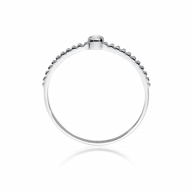 Inel Aur 14K cu Diamant Natural 0.04 ct