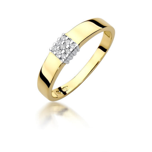 Inel Aur 14K cu Diamante Naturale 0.08 ct