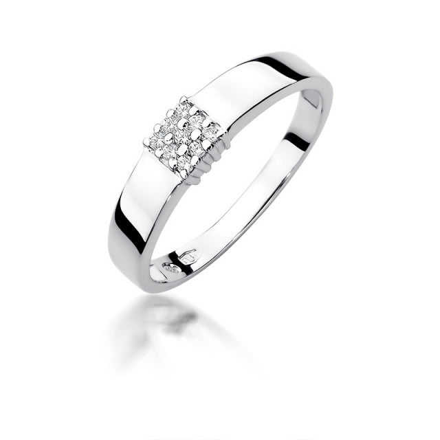Inel Aur 14K cu Diamant Natural 0.05 ct
