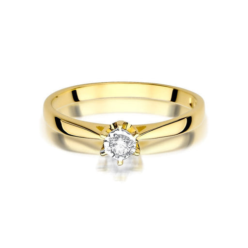 Inel Aur 14K cu Diamant Natural 0.05 ct