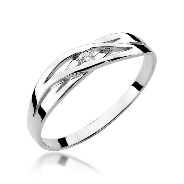 Inel Aur 14K cu Diamant Natural 0.05 ct