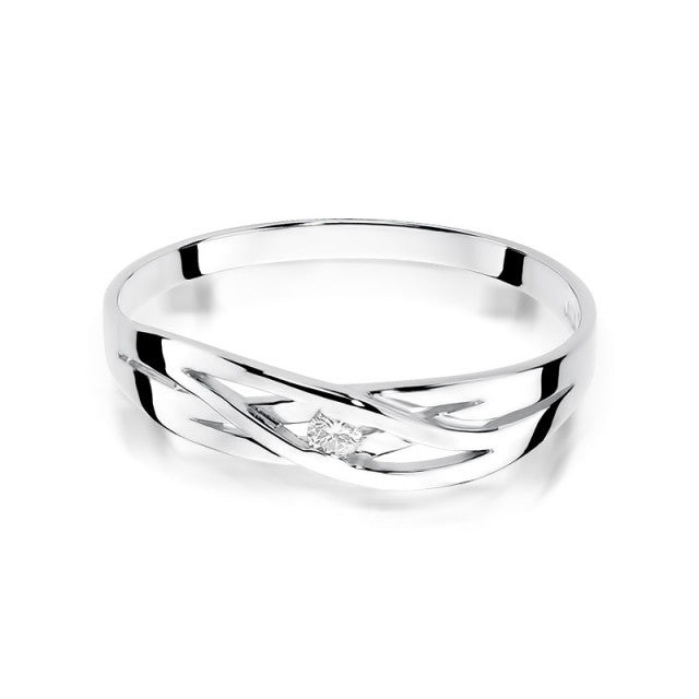 Inel Aur 14K cu Diamant Natural 0.05 ct