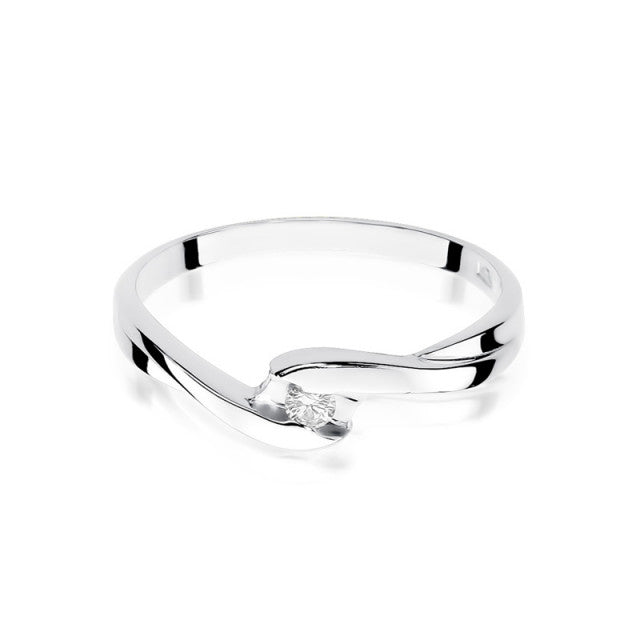 Inel Aur 14K cu Diamant Natural 0.05 ct