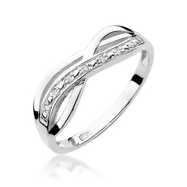 Inel Aur 14K cu Diamant Natural 0.06 ct