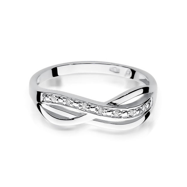 Inel Aur 14K cu Diamant Natural 0.06 ct